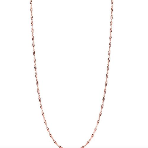 Womens Twisted Curb Singapore Sterling Silver Chain Adjustable size - - One Size - NastyGal UK (+IE) - Modalova