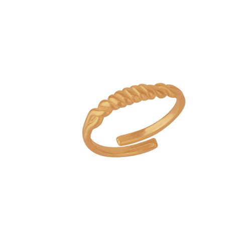 Womens Twisted Screw Spring Sterling Silver Ring - - One Size - NastyGal UK (+IE) - Modalova