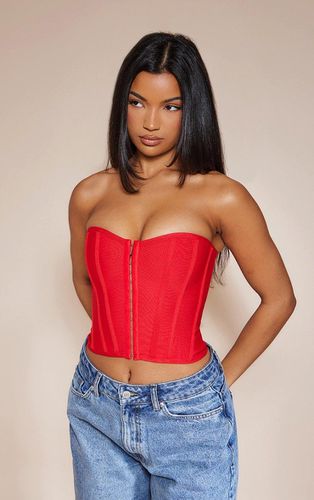 Womens Dusty Bandage Hook And Eye Structured Corset - 14 - NastyGal UK (+IE) - Modalova