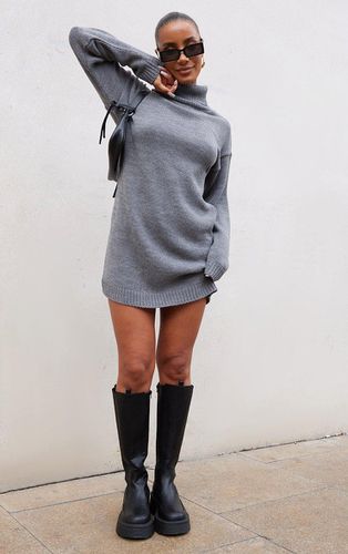 Womens Basic Roll Neck Knit Jumper Dress - XS - NastyGal UK (+IE) - Modalova
