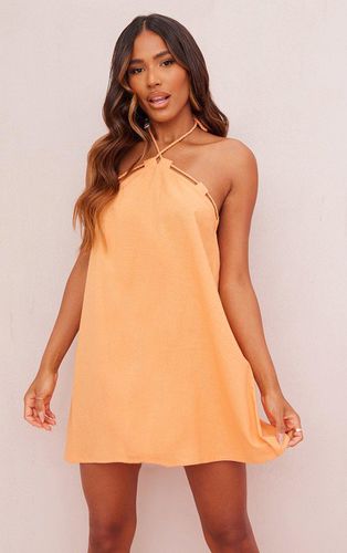Womens Tangerine Linen Look Rope Trim Halterneck Smock Dress - - 6 - NastyGal UK (+IE) - Modalova