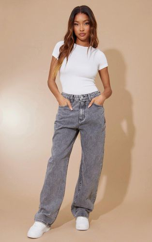 Womens Washed Dipped Back Waistband Boyfriend Jeans - 10 - NastyGal UK (+IE) - Modalova