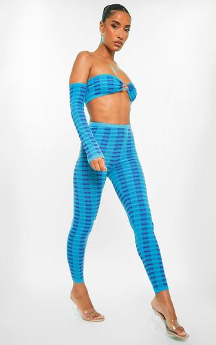 Womens Turquoise Two Tone Square Knit Legging - - XS - NastyGal UK (+IE) - Modalova