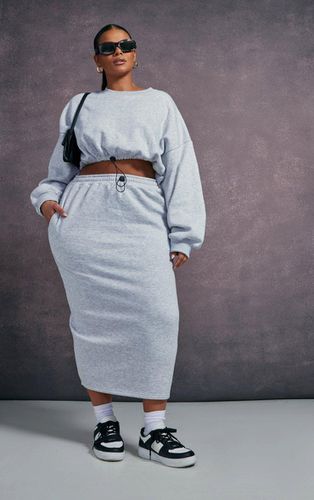 Womens Plus Toggle Detail Sweat Midi Skirt - 22 - NastyGal UK (+IE) - Modalova