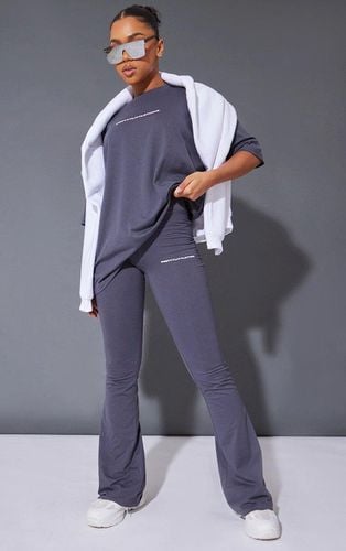 Womens Charcoal Print Flared Trousers - - 16 - NastyGal UK (+IE) - Modalova