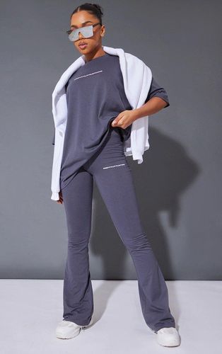 Womens Charcoal Print Flared Trousers - - 14 - NastyGal UK (+IE) - Modalova