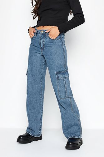 Womens Petite Utility Cargo Jeans - - 16 - PixieGirl - Modalova
