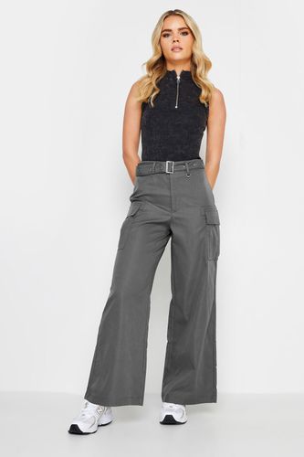 Womens Petite Belted Cargo Trousers - - 8S - NastyGal UK (+IE) - Modalova
