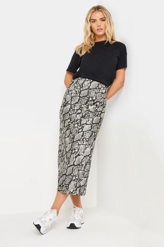 Womens Petite Snake Print Satin Midaxi Skirt - - 12 - NastyGal UK (+IE) - Modalova