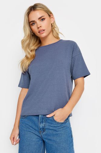 Womens Petite Ribbed Boxy T-Shirt - - 16 - NastyGal UK (+IE) - Modalova