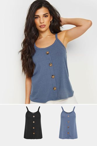 Womens Petite 2 Pack Vest Tops - - 6 - NastyGal UK (+IE) - Modalova