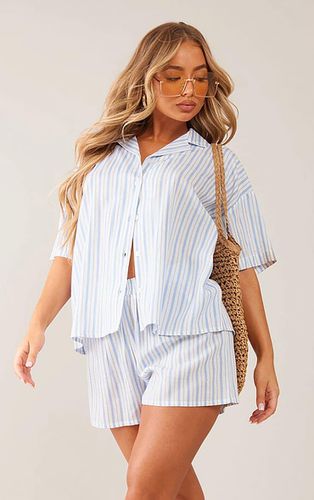 Womens Stripe Oversized Boxy Short Sleeve Shirt - 4 - NastyGal UK (+IE) - Modalova
