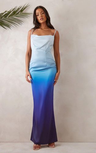 Womens Tall Satin Ombre Maxi Dress - 8 - NastyGal UK (+IE) - Modalova
