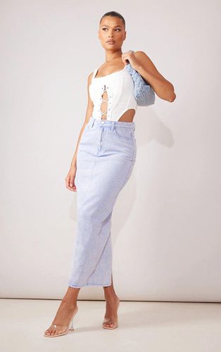 Womens Washed Denim Maxi Skirt - 6 - NastyGal UK (+IE) - Modalova