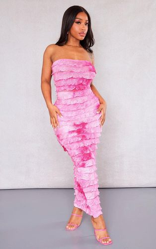 Womens Shape Hot Ombre Frill Edge Bandeau Maxi Dress - 8 - NastyGal UK (+IE) - Modalova