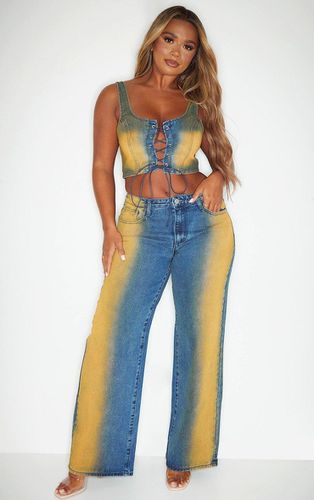 Womens Shape Dark Denim Washed Wide Leg Jeans - 8 - NastyGal UK (+IE) - Modalova