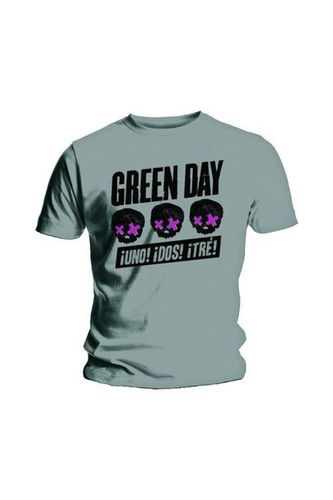 Three Heads Better Than One T-Shirt - - S - Green Day - Modalova