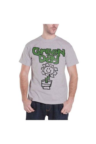Flower Pot T-Shirt - Grey - L - Green Day - Modalova