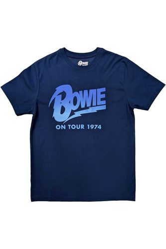 On Tour 1974 T-Shirt - Blue - S - David Bowie - Modalova