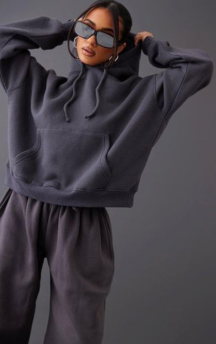 Womens Petite Charcoal Oversized Basic Hoodie - - 10 - NastyGal UK (+IE) - Modalova