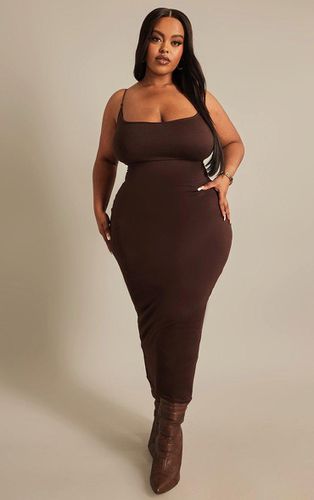 Womens Plus Chocolate Soft Touch Jersey Slip Midi Dress - - 16 - NastyGal UK (+IE) - Modalova