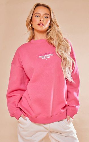 Womens Brunch Club Print Oversized Sweatshirt - M - NastyGal UK (+IE) - Modalova