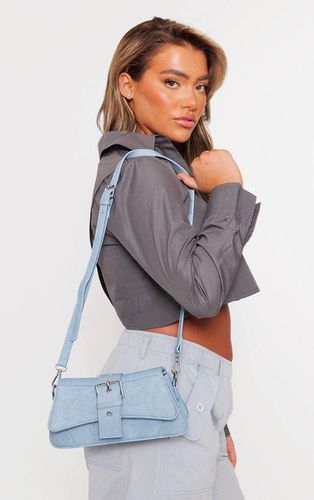 Womens Denim Belt Buckle Cross Body Bag - One Size - NastyGal UK (+IE) - Modalova