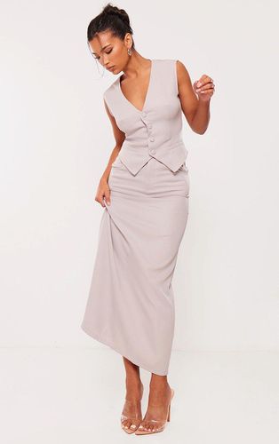 Womens Light Tailored Woven High Waist Midaxi Skirt - 8 - NastyGal UK (+IE) - Modalova