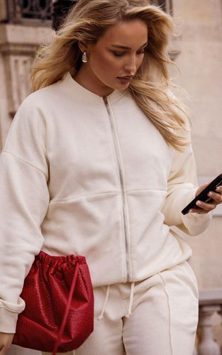 Womens Ecru Washed Seam Detail Zip Through Sweatshirt - - XL - NastyGal UK (+IE) - Modalova