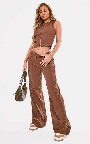 Womens Chocolate Premium Woven High Waist Tailored Trousers - - 10 - NastyGal UK (+IE) - Modalova