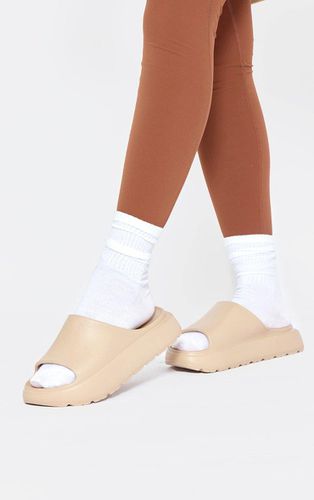 Womens Nude Round Toe Chunky Sole Slider Sandals - - 4 - NastyGal UK (+IE) - Modalova