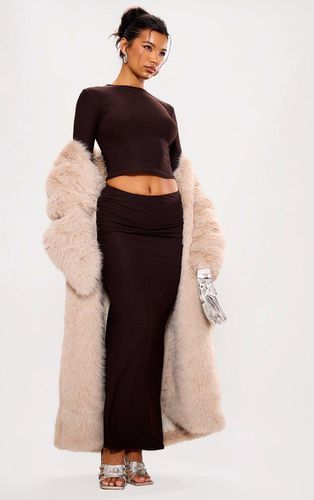 Womens Chocolate Soft Touch Maxi Skirt - - 4 - NastyGal UK (+IE) - Modalova