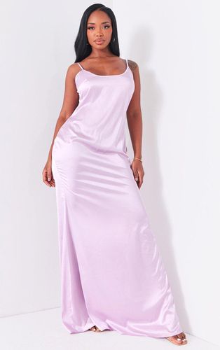 Womens Shape Satin Strappy Scoop Neck Maxi Dress - 8 - NastyGal UK (+IE) - Modalova