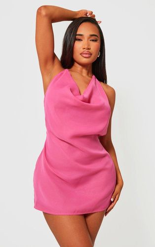 Womens Shape Hot Woven Cowl Neck Lace Back Mini Dress - 10 - NastyGal UK (+IE) - Modalova
