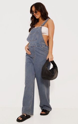 Womens Maternity Dark Wash Denim Dungarees - 6 - NastyGal UK (+IE) - Modalova