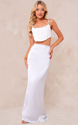 Womens Light Satin Low Rise Maxi Skirt - 10 - NastyGal UK (+IE) - Modalova