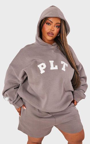 Womens Plus Charcoal Logo Oversized Hoodie - - XXL - NastyGal UK (+IE) - Modalova