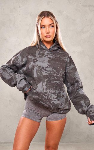 Womens Charcoal Splatter Print Hoodie - - XL - NastyGal UK (+IE) - Modalova