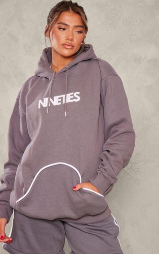 Womens Charcoal Nineties Pocket Detail Hoodie - - S - NastyGal UK (+IE) - Modalova