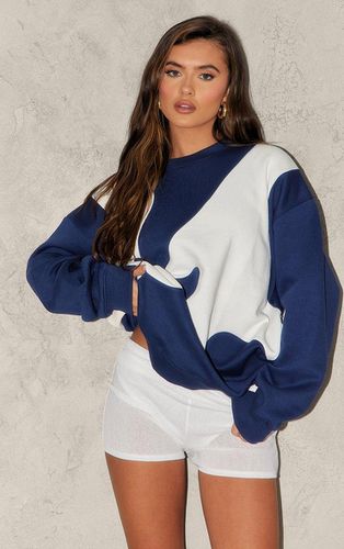 Womens Navy Monochrome Swirl Print Sweatshirt - - XS - NastyGal UK (+IE) - Modalova
