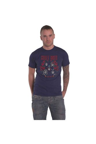 Skull Wreath T-Shirt - Navy - S - Guns N Roses - Modalova