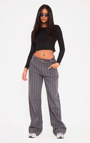 Womens Tall Pintstripe Buckle Detail Jeans - 16 - NastyGal UK (+IE) - Modalova