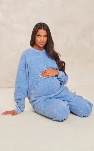Womens Maternity Acid Wash Oversized Crew Neck Sweatshirt - 8 - NastyGal UK (+IE) - Modalova