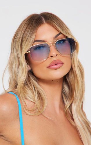 Womens Lens Squared Aviator Sunglasses - One Size - NastyGal UK (+IE) - Modalova