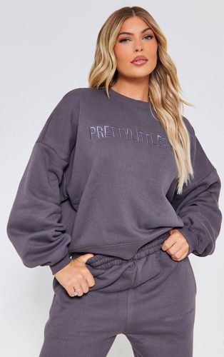 Womens Charcoal Embroidered Boxy Sweatshirt - - XS - NastyGal UK (+IE) - Modalova