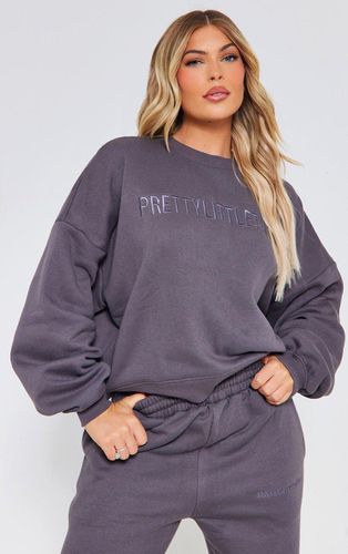 Womens Charcoal Embroidered Boxy Sweatshirt - - S - NastyGal UK (+IE) - Modalova