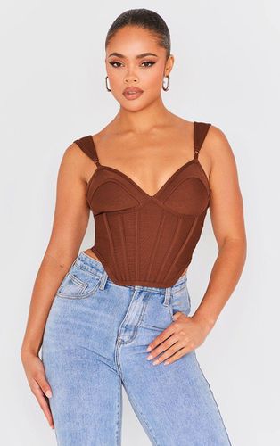 Womens Chocolate Bandage Dip Hem Bust Cup Corset - - 4 - NastyGal UK (+IE) - Modalova