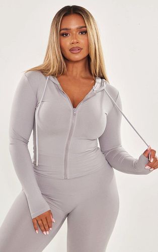 Womens Shape Sculpted Zip Through Hoodie - 10 - NastyGal UK (+IE) - Modalova