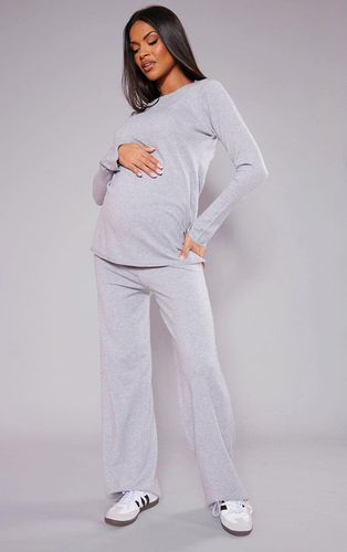 Womens Maternity Knitted Wide Leg Trousers - 10 - NastyGal UK (+IE) - Modalova