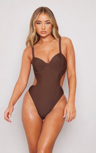 Womens Chocolate Tube Strap Underwired Swimsuit - - 4 - NastyGal UK (+IE) - Modalova